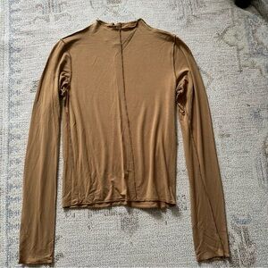 Pistola Marie Mock Neck in Tan Size XS